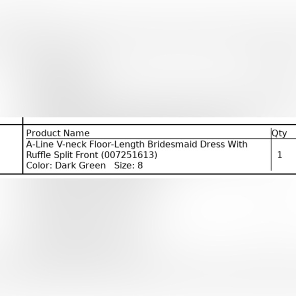 JJ’s House A-line V-Neck Floor-Length Chiffon Bridesmaid Dress With Ruffle - Picture 9 of 10